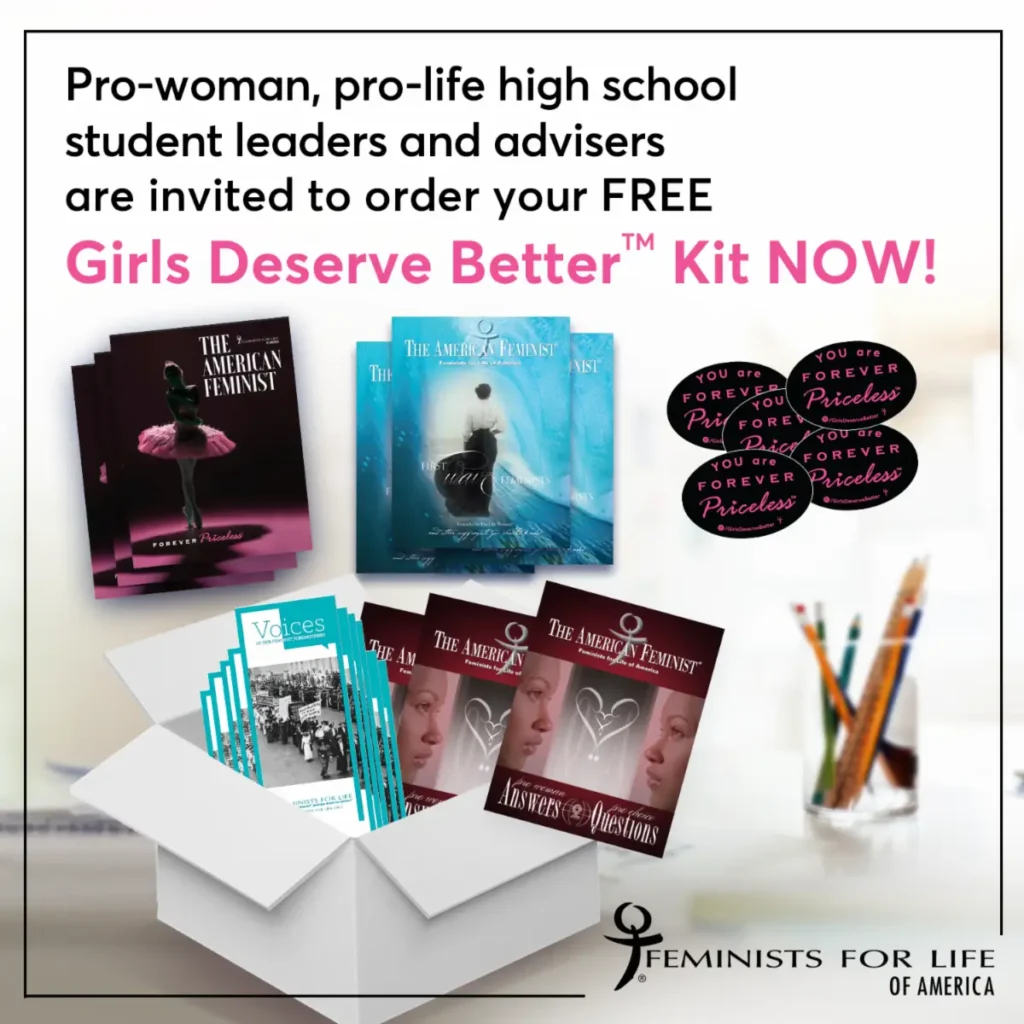 Photo of Girl Deserve Better kit materials - magaazines, pamphlets, stickers, and pencils