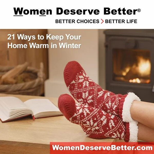 Warm winter socks on a coffee table