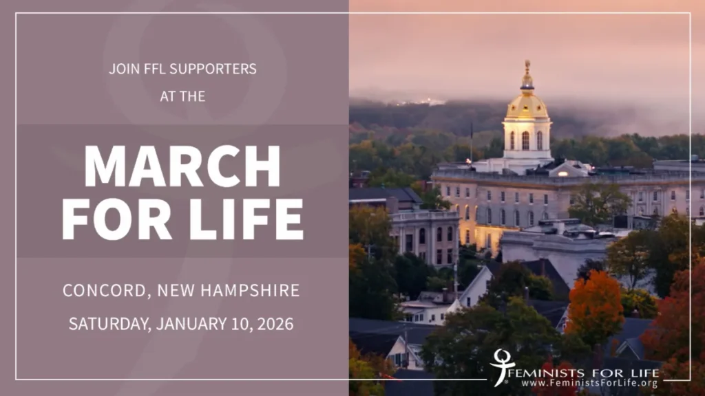 Join FFL Supporters at the March For Life, Concord, New Hampshire, Saturday, January 10, 2026