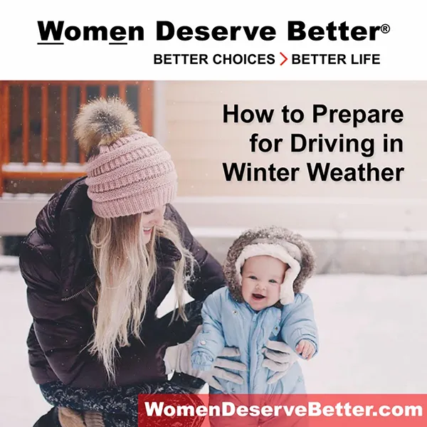 A mother and young child in the snow