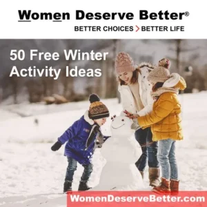 A family building a snowman