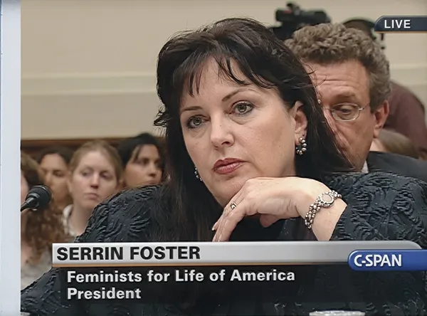 Serrin Foster testifying before Congress