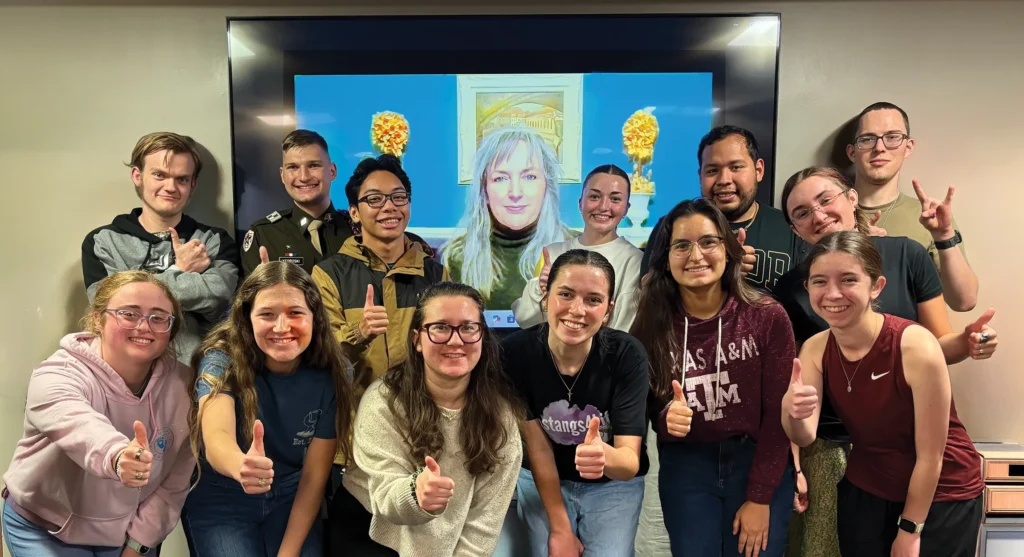 Group photo of the Aggies for Life student group