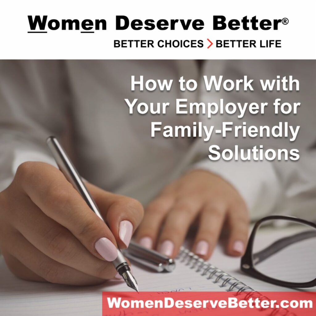 How to work with your employer for family-friendly solutions