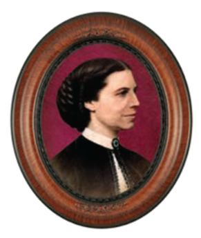 A painting of Clara Barton